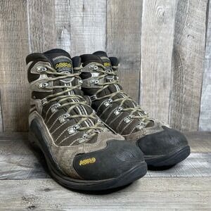 Mens Asolo Neutron GV Brown Leather Athletic Mid Hiking Trail Boots Shoes Size 9